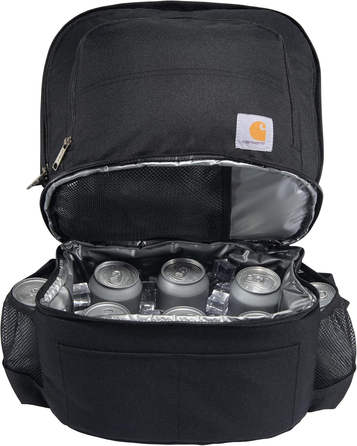 Insulated 24 Can Two Compartment Cooler Backpack, Backpack with Fully-Insulated Cooler Base